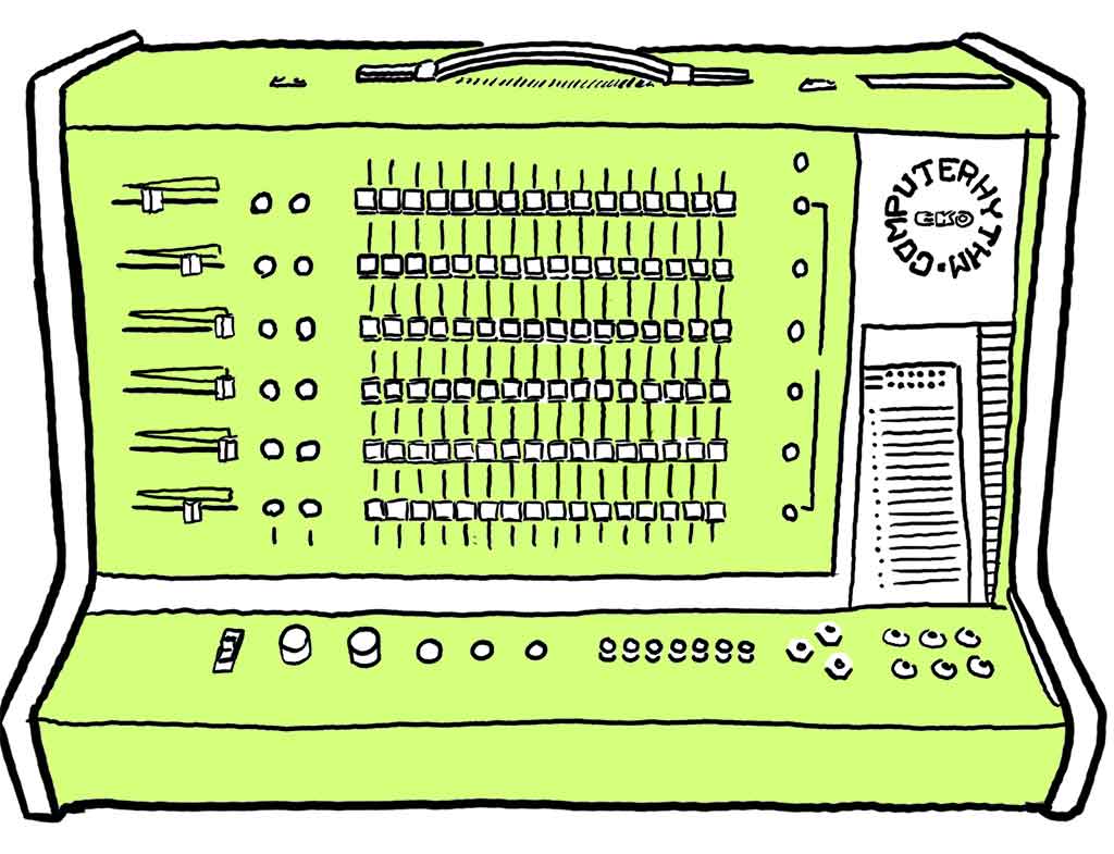 Drawing of the Eko ComputeRhythm