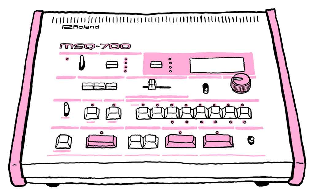 Drawing of the Roland MSQ-700