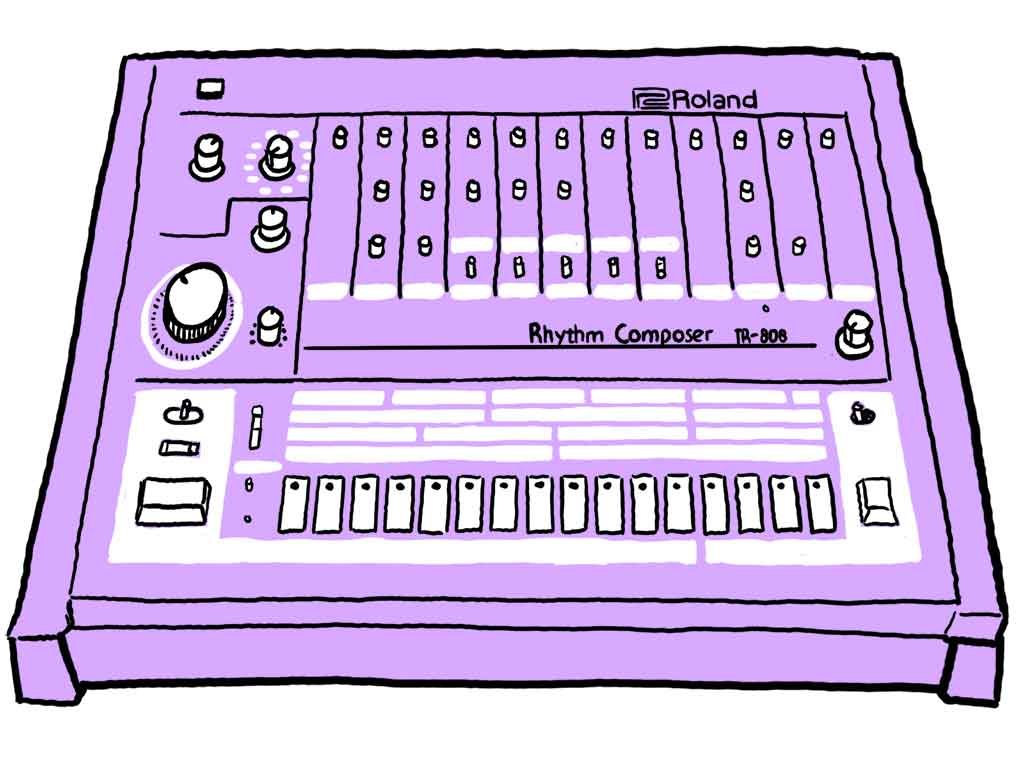 Drawing of the TR-808